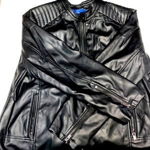 Womens faux leather biker style jacket.